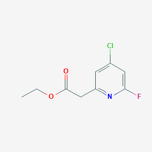 Ethyl (4-chloro-6-fluoropyridin-2-YL)acetate