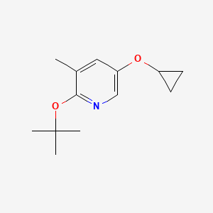 2-Tert-butoxy-5-cyclopropoxy-3-methylpyridine