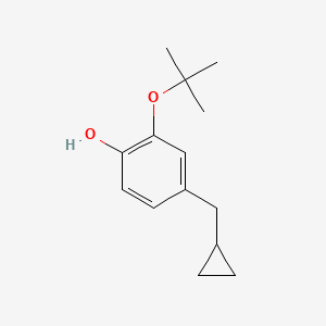 2-Tert-butoxy-4-(cyclopropylmethyl)phenol