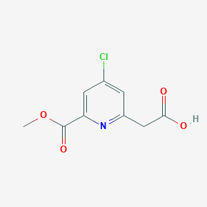 [4-Chloro-6-(methoxycarbonyl)pyridin-2-YL]acetic acid