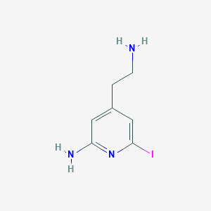 4-(2-Aminoethyl)-6-iodopyridin-2-amine