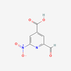 2-Formyl-6-nitroisonicotinic acid