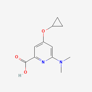 4-Cyclopropoxy-6-(dimethylamino)picolinic acid