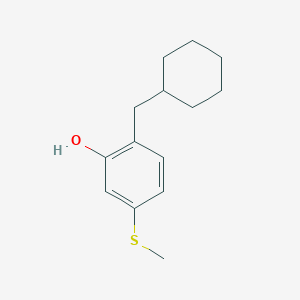 2-(Cyclohexylmethyl)-5-(methylthio)phenol