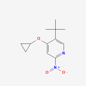 5-Tert-butyl-4-cyclopropoxy-2-nitropyridine