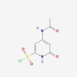 4-(Acetylamino)-6-hydroxypyridine-2-sulfonyl chloride