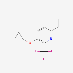 3-Cyclopropoxy-6-ethyl-2-(trifluoromethyl)pyridine