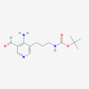 Tert-butyl 3-(4-amino-5-formylpyridin-3-YL)propylcarbamate