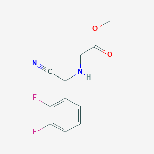 Methyl ([cyano(2,3-difluorophenyl)methyl]amino)acetate