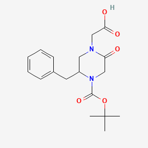 2-Benzyl-4-carboxymethyl-5-oxo-piperazine-1-carboxylic acid tert-butyl ester