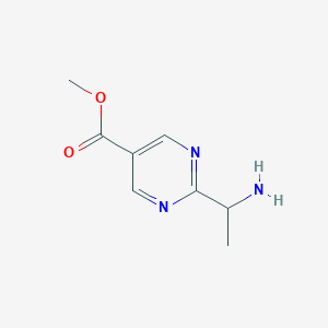 Methyl 2-(1-aminoethyl)pyrimidine-5-carboxylate