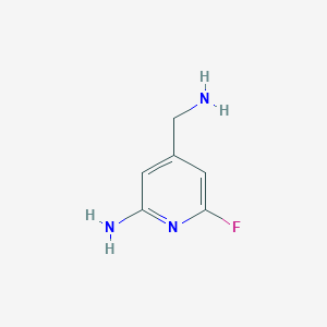 4-(Aminomethyl)-6-fluoropyridin-2-amine