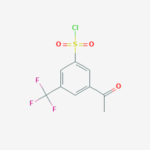 3-Acetyl-5-(trifluoromethyl)benzenesulfonyl chloride