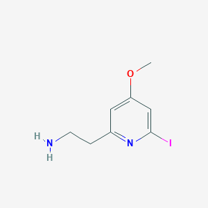 2-(6-Iodo-4-methoxypyridin-2-YL)ethanamine