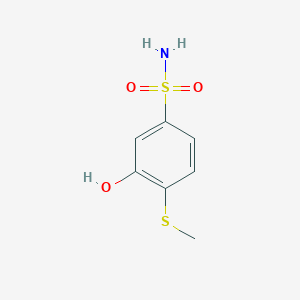 3-Hydroxy-4-(methylthio)benzenesulfonamide