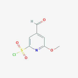 4-Formyl-6-methoxypyridine-2-sulfonyl chloride