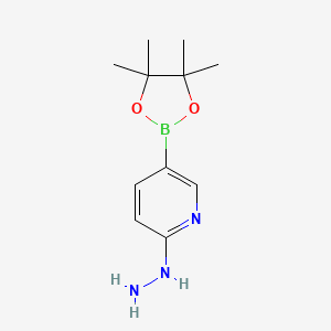 2-Hydrazinyl-5-(4,4,5,5-tetramethyl-1,3,2-dioxaborolan-2-YL)pyridine