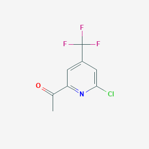 1-(6-Chloro-4-(trifluoromethyl)pyridin-2-yl)ethan-1-one