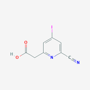 (6-Cyano-4-iodopyridin-2-YL)acetic acid