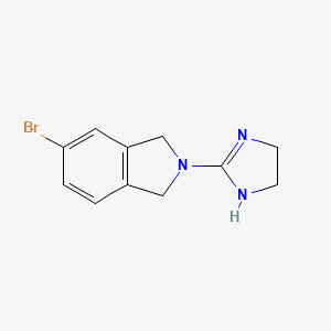 5-Bromo-2-(4,5-dihydro-1H-imidazol-2-YL)isoindoline