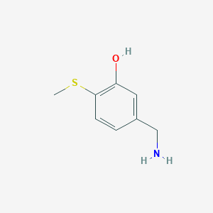 5-(Aminomethyl)-2-(methylthio)phenol