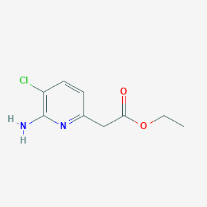 Ethyl (6-amino-5-chloropyridin-2-YL)acetate