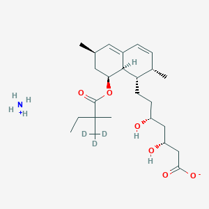 azanium;(3R,5R)-7-[(1S,2S,6R,8S,8aR)-2,6-dimethyl-8-[2-methyl-2-(trideuteriomethyl)butanoyl]oxy-1,2,6,7,8,8a-hexahydronaphthalen-1-yl]-3,5-dihydroxyheptanoate