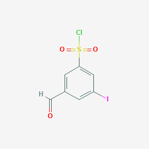 3-Formyl-5-iodobenzenesulfonyl chloride