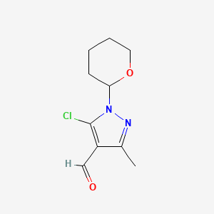 5-Chloro-3-methyl-1-tetrahydro-2H-pyran-2-YL-1H-pyrazole-4-carbaldehyde