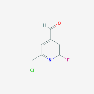 2-(Chloromethyl)-6-fluoroisonicotinaldehyde