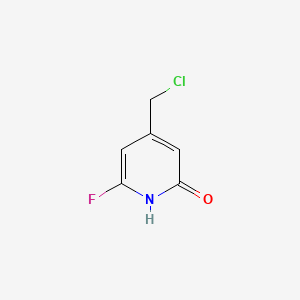 4-(Chloromethyl)-6-fluoropyridin-2-OL