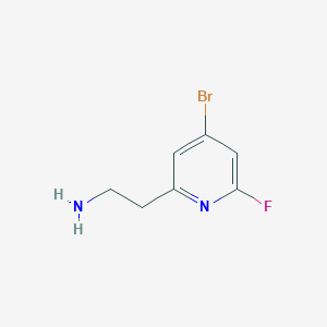 2-(4-Bromo-6-fluoropyridin-2-YL)ethanamine