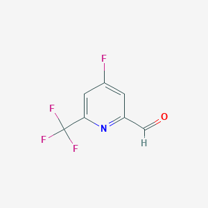 2-Pyridinecarboxaldehyde, 4-fluoro-6-(trifluoromethyl)-