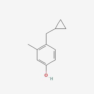 4-(Cyclopropylmethyl)-3-methylphenol