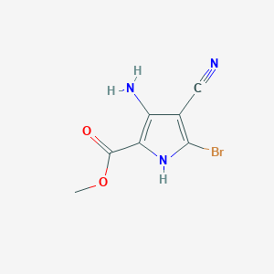 Methyl 3-amino-5-bromo-4-cyano-1H-pyrrole-2-carboxylate