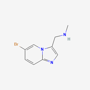 1-(6-Bromoimidazo[1,2-A]pyridin-3-YL)-N-methylmethanamine