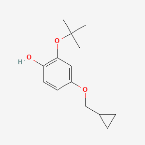 2-Tert-butoxy-4-(cyclopropylmethoxy)phenol