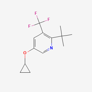 2-Tert-butyl-5-cyclopropoxy-3-(trifluoromethyl)pyridine