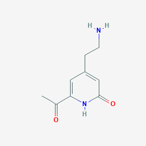 1-[4-(2-Aminoethyl)-6-hydroxypyridin-2-YL]ethanone