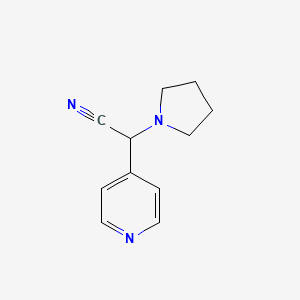 2-(Pyridin-4-YL)-2-(pyrrolidin-1-YL)acetonitrile