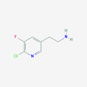 2-(6-Chloro-5-fluoropyridin-3-YL)ethanamine