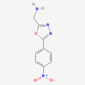 (5-(4-Nitrophenyl)-1,3,4-oxadiazol-2-YL)methanamine