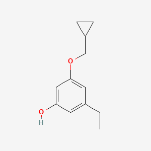 3-(Cyclopropylmethoxy)-5-ethylphenol