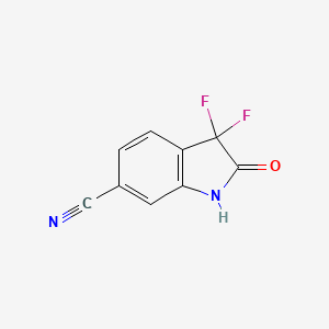 3,3-Difluoro-2-oxoindoline-6-carbonitrile