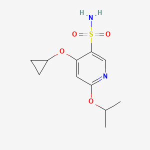 4-Cyclopropoxy-6-isopropoxypyridine-3-sulfonamide