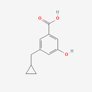 3-(Cyclopropylmethyl)-5-hydroxybenzoic acid