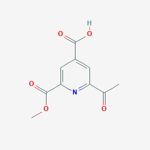 2-Acetyl-6-(methoxycarbonyl)isonicotinic acid