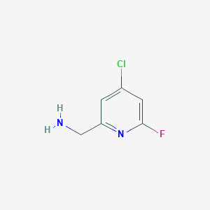 (4-Chloro-6-fluoropyridin-2-YL)methylamine