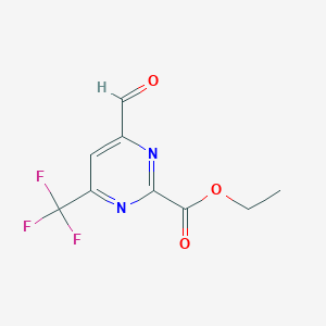 Ethyl 4-formyl-6-(trifluoromethyl)pyrimidine-2-carboxylate