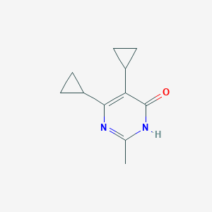 5,6-Dicyclopropyl-2-methylpyrimidin-4-OL